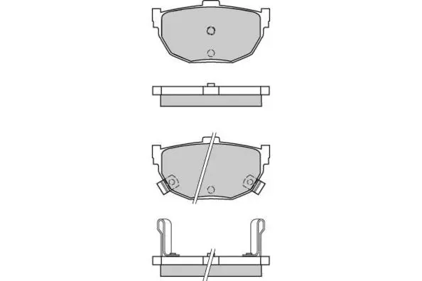 12-0570 E.T.F. Комплект тормозных колодок, дисковый тормоз (фото 1)