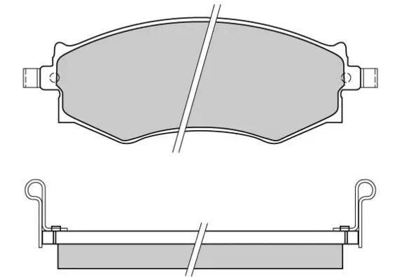 12-0572 E.T.F. Комплект тормозных колодок, дисковый тормоз (фото 1)