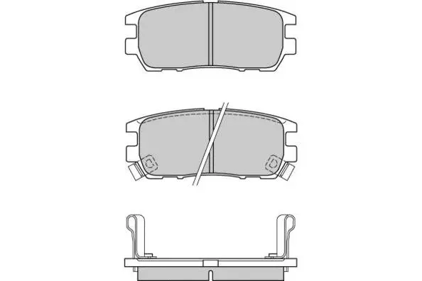 12-0574 E.T.F. Комплект тормозных колодок, дисковый тормоз (фото 1)