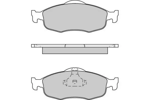 12-0592 E.T.F. Комплект тормозных колодок, дисковый тормоз (фото 1)