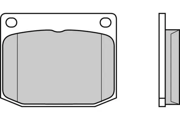 12-0594 E.T.F. Комплект тормозных колодок, дисковый тормоз (фото 1)