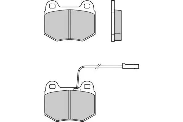 12-0605 E.T.F. Комплект тормозных колодок, дисковый тормоз (фото 1)