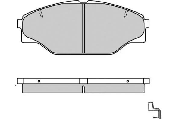 12-0617 E.T.F. Комплект тормозных колодок, дисковый тормоз (фото 1)