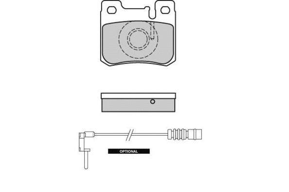 12-0631 E.T.F. Комплект тормозных колодок, дисковый тормоз (фото 1)