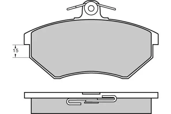 12-0642 E.T.F. Комплект тормозных колодок, дисковый тормоз (фото 1)