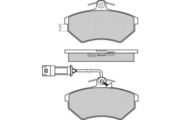 12-0643 E.T.F. Комплект тормозных колодок, дисковый тормоз (фото 1)