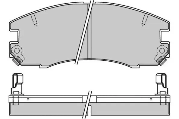 12-0654 E.T.F. Комплект тормозных колодок, дисковый тормоз (фото 1)