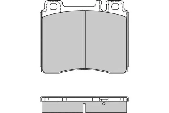12-0657 E.T.F. Комплект тормозных колодок, дисковый тормоз (фото 1)