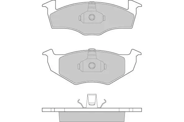 12-0672 E.T.F. Комплект тормозных колодок, дисковый тормоз (фото 1)