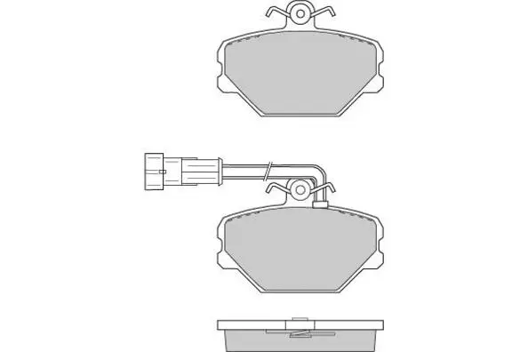 12-0693 E.T.F. Комплект тормозных колодок, дисковый тормоз (фото 1)