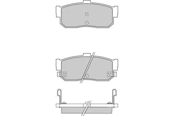 12-0699 E.T.F. Комплект тормозных колодок, дисковый тормоз (фото 1)