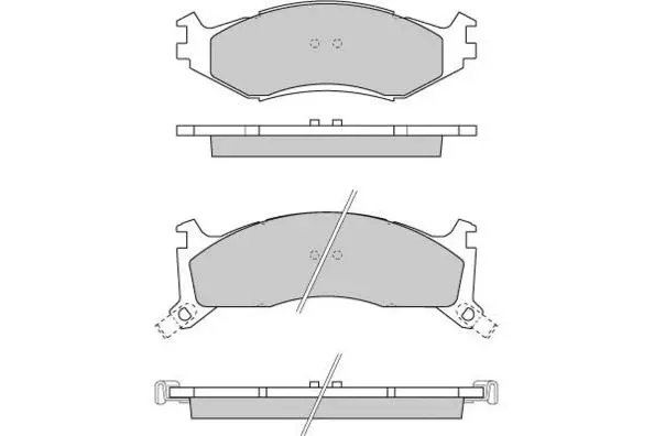 12-0739 E.T.F. Комплект тормозных колодок, дисковый тормоз (фото 1)