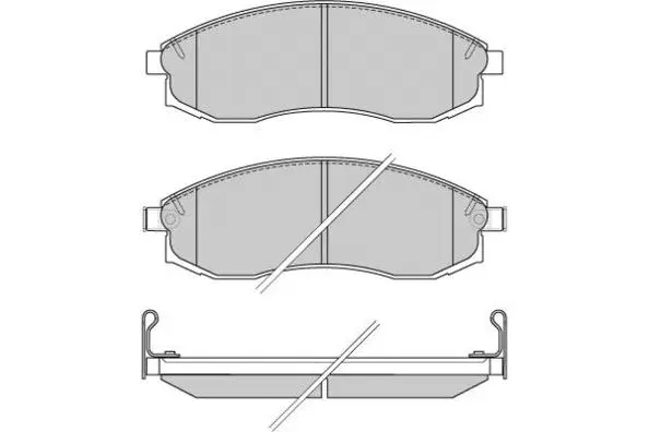 12-0743 E.T.F. Комплект тормозных колодок, дисковый тормоз (фото 1)