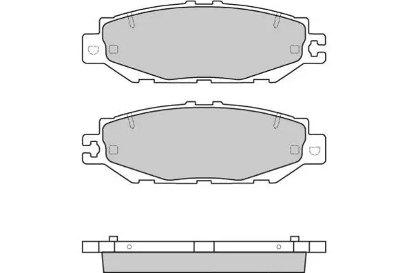 12-0753 E.T.F. Комплект тормозных колодок, дисковый тормоз (фото 1)