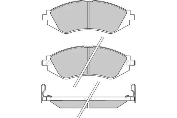 12-0803 E.T.F. Комплект тормозных колодок, дисковый тормоз (фото 1)