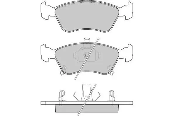 12-0814 E.T.F. Комплект тормозных колодок, дисковый тормоз (фото 1)