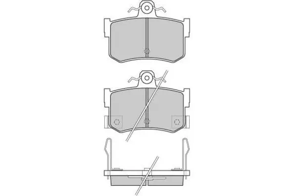 12-0818 E.T.F. Комплект тормозных колодок, дисковый тормоз (фото 1)