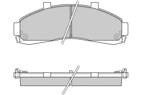 12-0829 E.T.F. Комплект тормозных колодок, дисковый тормоз (фото 1)