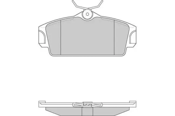 12-0862 E.T.F. Комплект тормозных колодок, дисковый тормоз (фото 1)