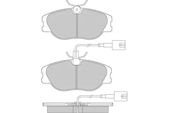 12-0863 E.T.F. Комплект тормозных колодок, дисковый тормоз (фото 1)
