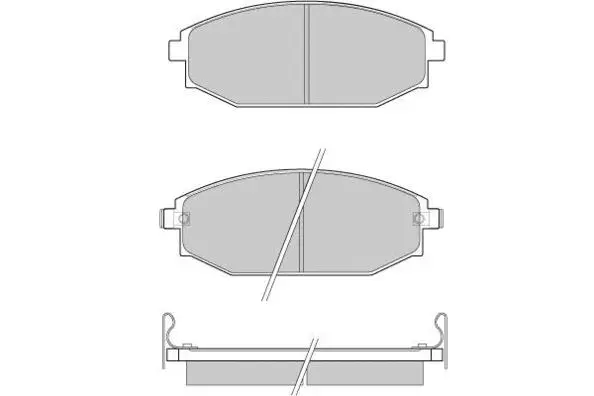 12-0871 E.T.F. Комплект тормозных колодок, дисковый тормоз (фото 1)