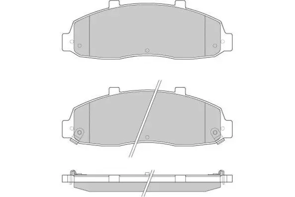 12-0877 E.T.F. Комплект тормозных колодок, дисковый тормоз (фото 1)