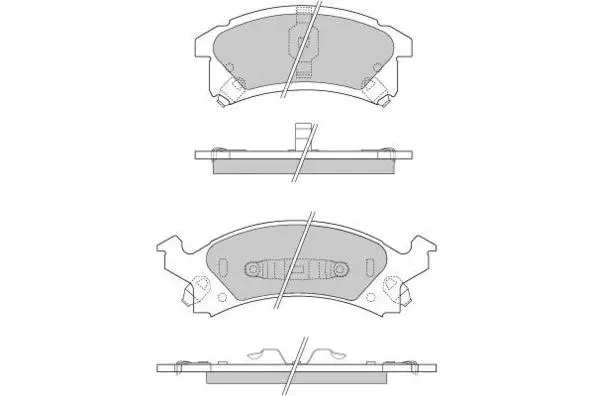 12-0893 E.T.F. Комплект тормозных колодок, дисковый тормоз (фото 1)