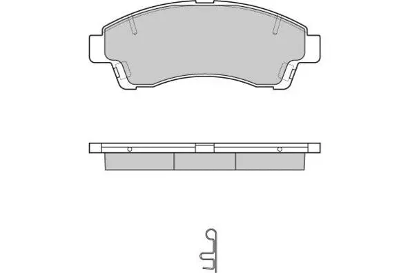 12-0903 E.T.F. Комплект тормозных колодок, дисковый тормоз (фото 1)