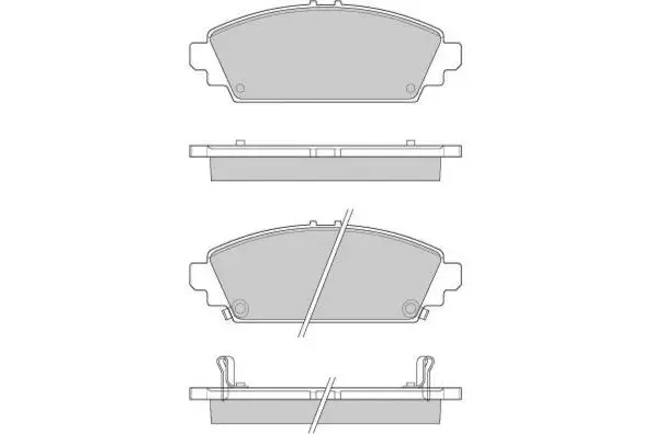 12-0904 E.T.F. Комплект тормозных колодок, дисковый тормоз (фото 1)