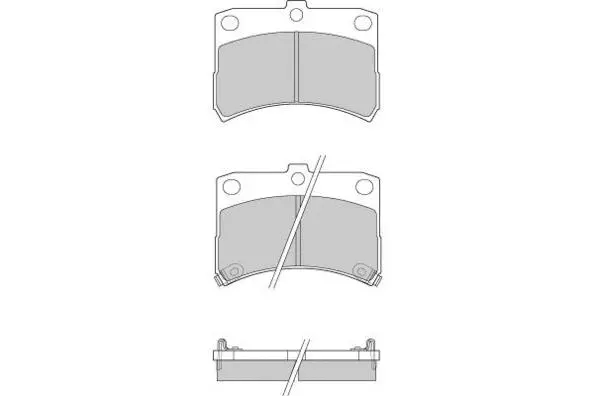 12-0929 E.T.F. Комплект тормозных колодок, дисковый тормоз (фото 1)