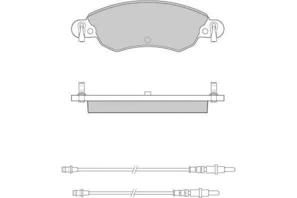 12-0940 E.T.F. Комплект тормозных колодок, дисковый тормоз (фото 1)