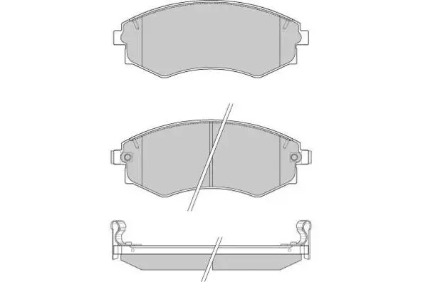 12-0941 E.T.F. Комплект тормозных колодок, дисковый тормоз (фото 1)