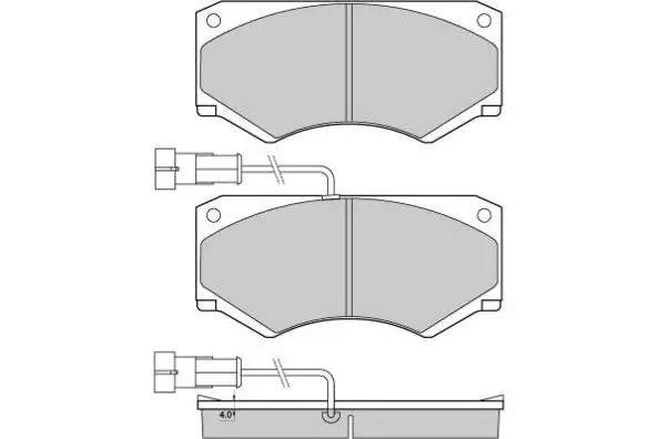 12-0948 E.T.F. Комплект тормозных колодок, дисковый тормоз (фото 1)