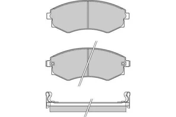 12-0964 E.T.F. Комплект тормозных колодок, дисковый тормоз (фото 1)
