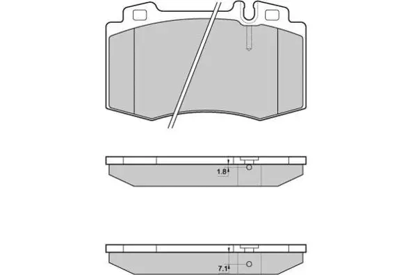 12-0986 E.T.F. Комплект тормозных колодок, дисковый тормоз (фото 1)