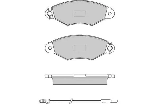 12-1019 E.T.F. Комплект тормозных колодок, дисковый тормоз (фото 1)