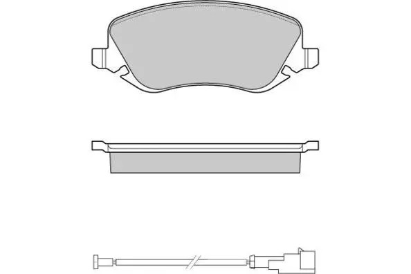 12-1023 E.T.F. Комплект тормозных колодок, дисковый тормоз (фото 1)