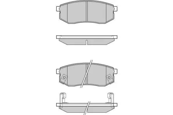 12-1029 E.T.F. Комплект тормозных колодок, дисковый тормоз (фото 1)