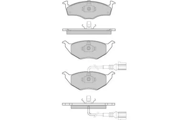 12-1032 E.T.F. Комплект тормозных колодок, дисковый тормоз (фото 1)