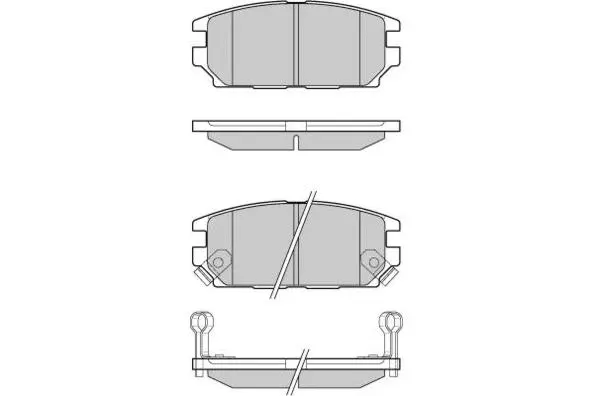 12-1034 E.T.F. Комплект тормозных колодок, дисковый тормоз (фото 1)