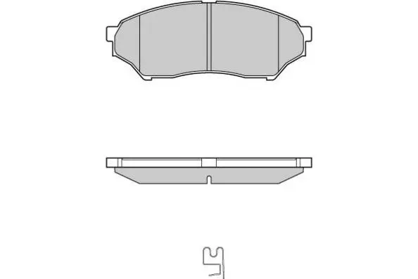 12-1036 E.T.F. Комплект тормозных колодок, дисковый тормоз (фото 1)