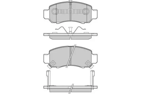 12-1041 E.T.F. Комплект тормозных колодок, дисковый тормоз (фото 1)