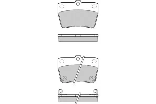 12-1050 E.T.F. Комплект тормозных колодок, дисковый тормоз (фото 1)