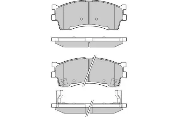 12-1055 E.T.F. Комплект тормозных колодок, дисковый тормоз (фото 1)
