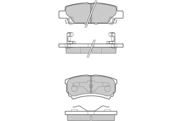 12-1106 E.T.F. Комплект тормозных колодок, дисковый тормоз (фото 1)