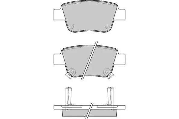 12-1112 E.T.F. Комплект тормозных колодок, дисковый тормоз (фото 1)