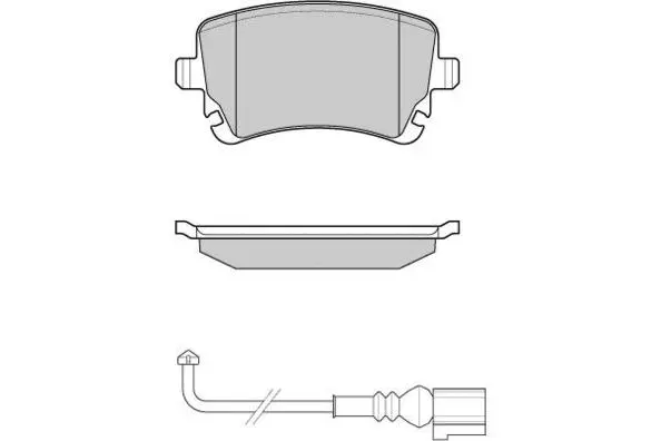 12-1140 E.T.F. Комплект тормозных колодок, дисковый тормоз (фото 1)