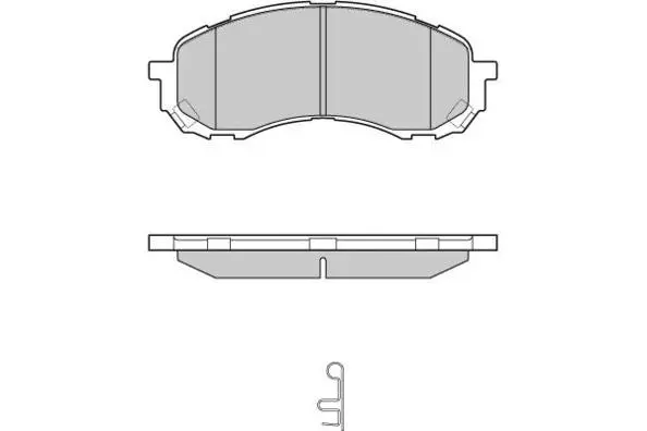 12-1141 E.T.F. Комплект тормозных колодок, дисковый тормоз (фото 1)