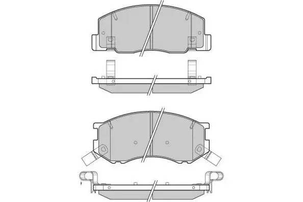 12-1144 E.T.F. Комплект тормозных колодок, дисковый тормоз (фото 1)