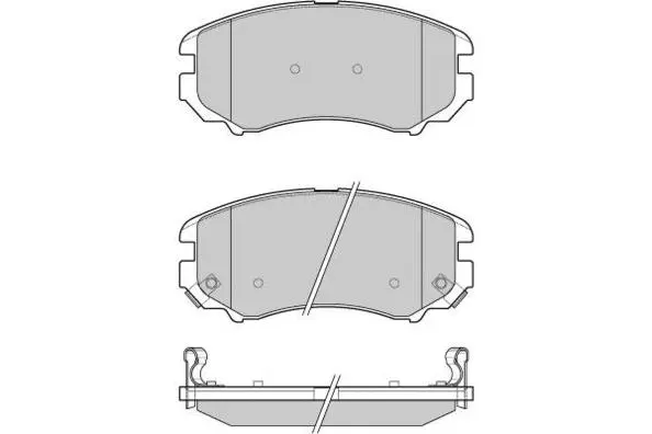12-1146 E.T.F. Комплект тормозных колодок, дисковый тормоз (фото 1)